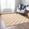Piper Looms Chantille Circles ACN980 Peach Machine Washable Area Rug Lifestyle Image Feature