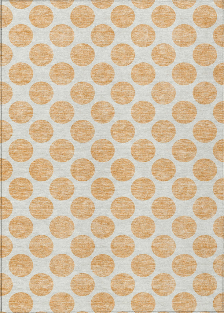 Piper Looms Chantille Circles ACN980 Peach Machine Washable Area Rug main image
