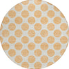 Piper Looms Chantille Circles ACN980 Peach Machine Washable Area Rug Round Main Image
