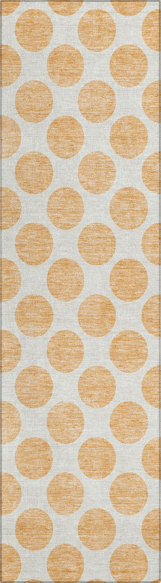 Piper Looms Chantille Circles ACN980 Peach Machine Washable Area Rug Runner Main Image