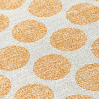 Piper Looms Chantille Circles ACN980 Peach Machine Washable Area Rug Swatch Image