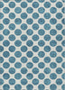 Piper Looms Chantille Circles ACN980 Teal Machine Washable Area Rug main image