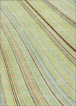 Piper Looms Chantille Stripes ACN981 Aloe Machine Washable Area Rug main image