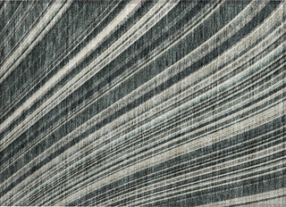 Piper Looms Chantille Stripes ACN981 Black Machine Washable Area Rug Scatter Main Image