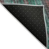 Piper Looms Chantille Stripes ACN981 Emerald Machine Washable Area Rug Backing Image