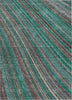 Piper Looms Chantille Stripes ACN981 Emerald Machine Washable Area Rug main image