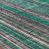 Piper Looms Chantille Stripes ACN981 Emerald Machine Washable Area Rug Swatch Image