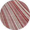 Piper Looms Chantille Stripes ACN981 Garnet Machine Washable Area Rug Round Main Image