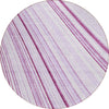 Piper Looms Chantille Stripes ACN981 Lavender Machine Washable Area Rug Round Main Image