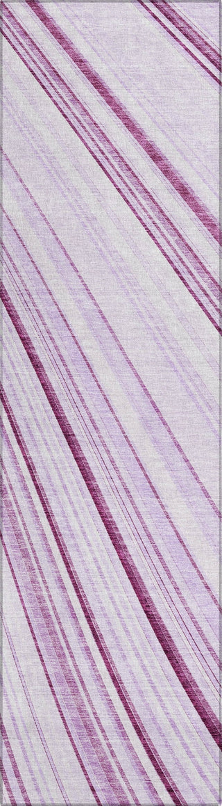 Piper Looms Chantille Stripes ACN981 Lavender Machine Washable Area Rug Runner Main Image