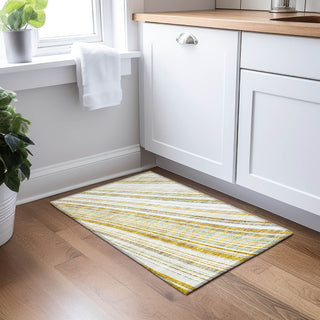 Piper Looms Chantille Stripes ACN981 Linen Machine Washable Area Rug Scatter Lifestyle Image Feature