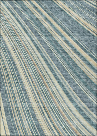 Piper Looms Chantille Stripes ACN981 Sky Machine Washable Area Rug main image