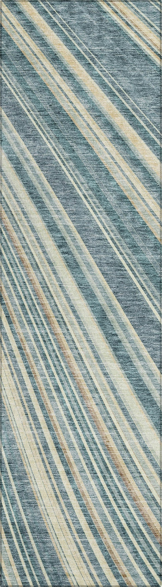 Piper Looms Chantille Stripes ACN981 Sky Machine Washable Area Rug Runner Main Image