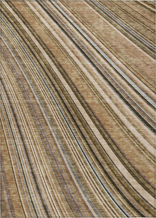 Piper Looms Chantille Stripes ACN981 Taupe Machine Washable Area Rug main image