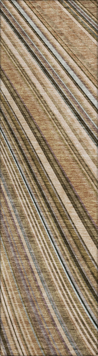 Piper Looms Chantille Stripes ACN981 Taupe Machine Washable Area Rug Runner Main Image