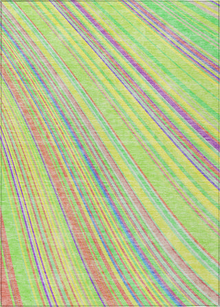 Piper Looms Chantille Stripes ACN981 Yellow Machine Washable Area Rug main image