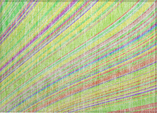 Piper Looms Chantille Stripes ACN981 Yellow Machine Washable Area Rug Scatter Main Image