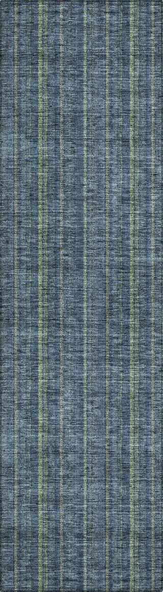 Piper Looms Chantille Stripes ACN982 Blue Machine Washable Area Rug Runner Main Image