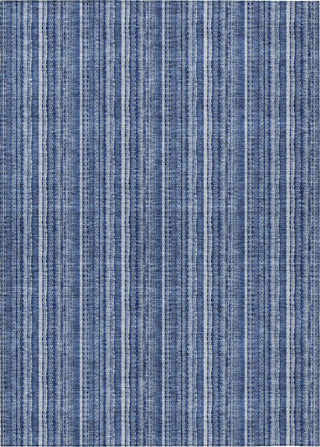 Piper Looms Chantille Stripes ACN982 Denim Machine Washable Area Rug main image