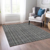 Piper Looms Chantille Stripes ACN982 Gray Machine Washable Area Rug Lifestyle Image Feature