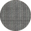 Piper Looms Chantille Stripes ACN982 Gray Machine Washable Area Rug Round Main Image