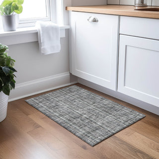 Piper Looms Chantille Stripes ACN982 Gray Machine Washable Area Rug Scatter Lifestyle Image Feature