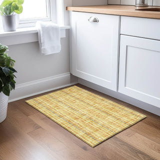Piper Looms Chantille Stripes ACN982 Honey Machine Washable Area Rug Scatter Lifestyle Image Feature
