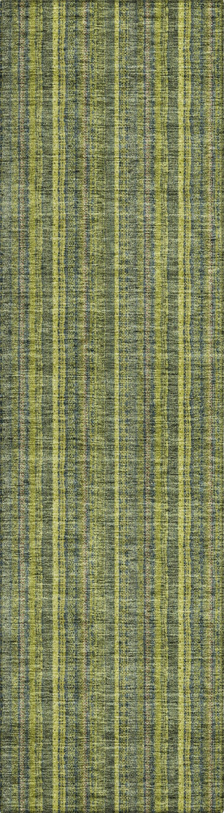 Piper Looms Chantille Stripes ACN982 Olive Machine Washable Area Rug Runner Main Image