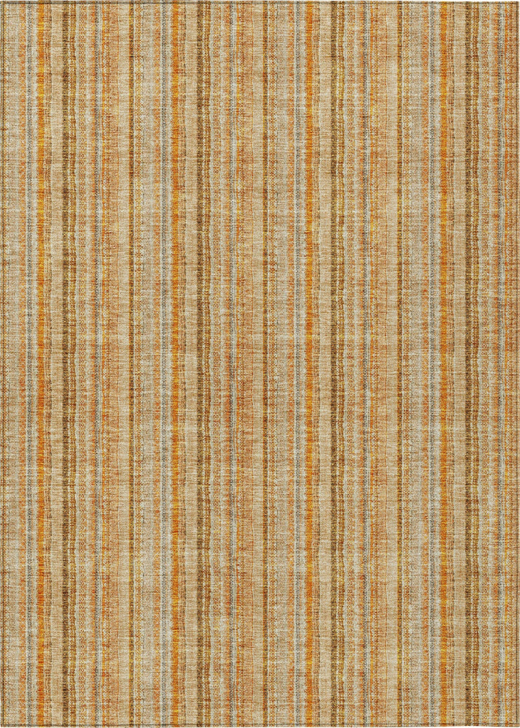 Piper Looms Chantille Stripes ACN982 Peach Machine Washable Area Rug main image