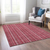 Piper Looms Chantille Stripes ACN982 Pink Machine Washable Area Rug Lifestyle Image Feature