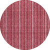 Piper Looms Chantille Stripes ACN982 Pink Machine Washable Area Rug Round Main Image
