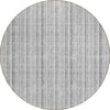 Piper Looms Chantille Stripes ACN982 Silver Machine Washable Area Rug Round Main Image