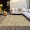 Piper Looms Chantille Stripes ACN982 Wheat Machine Washable Area Rug Outdoor Lifestyle Image Feature
