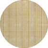 Piper Looms Chantille Stripes ACN982 Wheat Machine Washable Area Rug Round Main Image