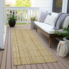 Piper Looms Chantille Stripes ACN982 Wheat Machine Washable Area Rug Runner Outdoor Lifestyle Image Feature