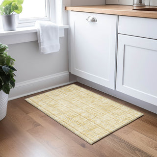 Piper Looms Chantille Stripes ACN982 Wheat Machine Washable Area Rug Scatter Lifestyle Image Feature