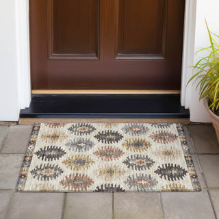 Piper Looms Chantille Southwest ACN983 Beige Machine Washable Area Rug Scatter Outdoor Lifestyle Image Feature