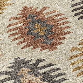 Piper Looms Chantille Southwest ACN983 Beige Machine Washable Area Rug Swatch Image