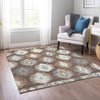 Piper Looms Chantille Southwest ACN983 Brown Machine Washable Area Rug Lifestyle Image Feature
