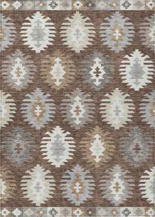 Piper Looms Chantille Southwest ACN983 Brown Machine Washable Area Rug main image