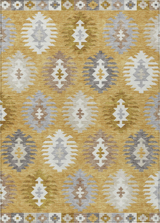 Piper Looms Chantille Southwest ACN983 Gold Machine Washable Area Rug main image