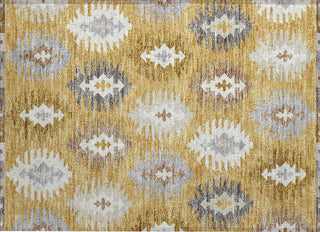 Piper Looms Chantille Southwest ACN983 Gold Machine Washable Area Rug Scatter Main Image