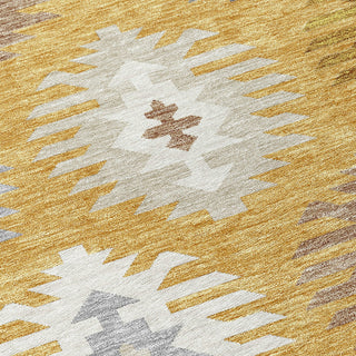 Piper Looms Chantille Southwest ACN983 Gold Machine Washable Area Rug Swatch Image