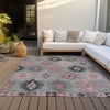 Piper Looms Chantille Southwest ACN983 Gray Machine Washable Area Rug Outdoor Lifestyle Image Feature