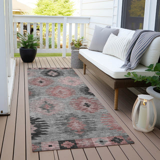 Piper Looms Chantille Southwest ACN983 Gray Machine Washable Area Rug Runner Outdoor Lifestyle Image Feature