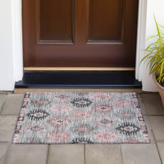 Piper Looms Chantille Southwest ACN983 Gray Machine Washable Area Rug Scatter Outdoor Lifestyle Image Feature