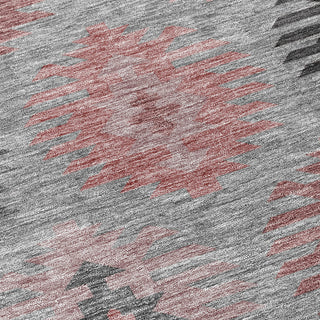 Piper Looms Chantille Southwest ACN983 Gray Machine Washable Area Rug Swatch Image