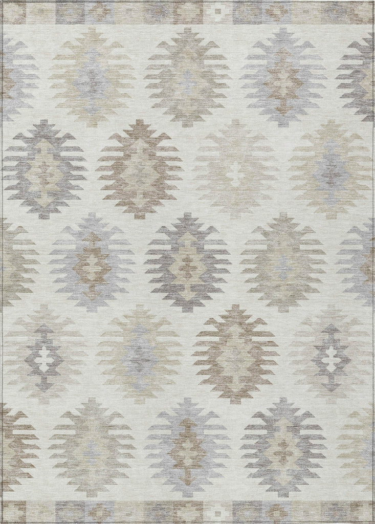 Piper Looms Chantille Southwest ACN983 Ivory Machine Washable Area Rug main image