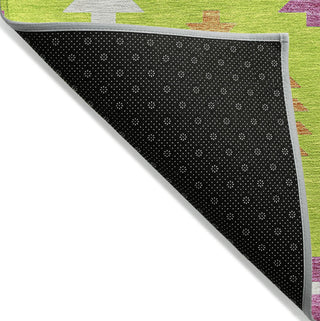 Piper Looms Chantille Southwest ACN983 Lime Machine Washable Area Rug Backing Image