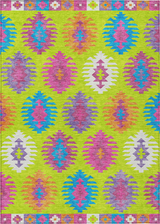 Piper Looms Chantille Southwest ACN983 Lime Machine Washable Area Rug main image